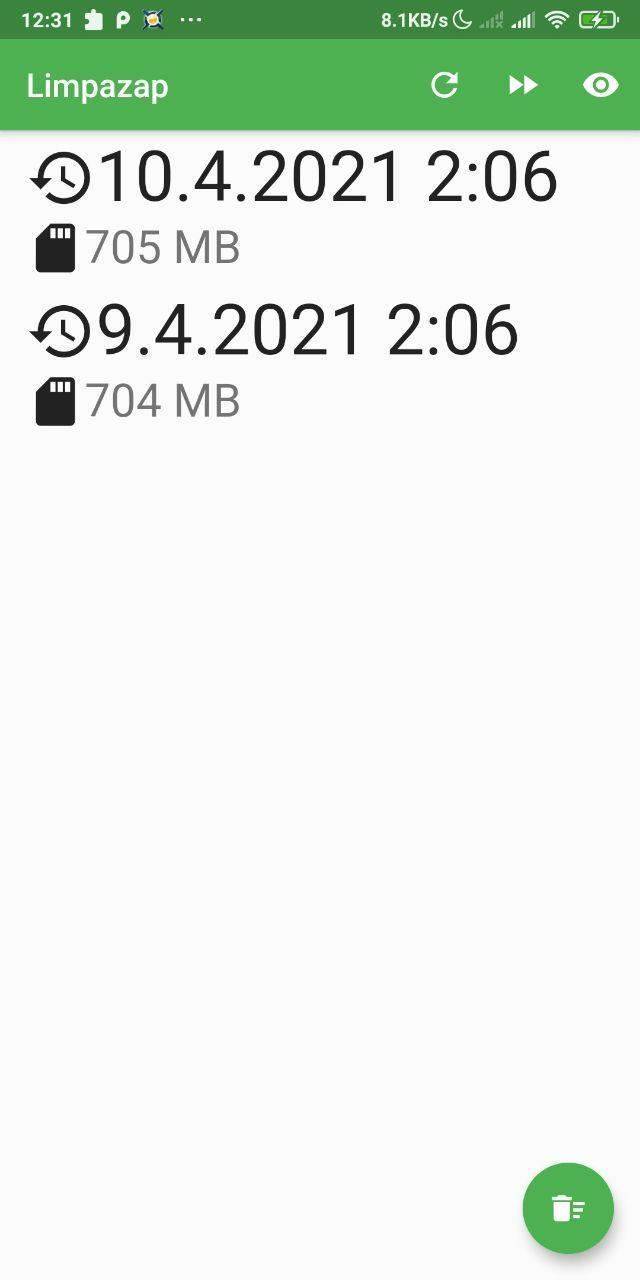 Limpazap screenshot