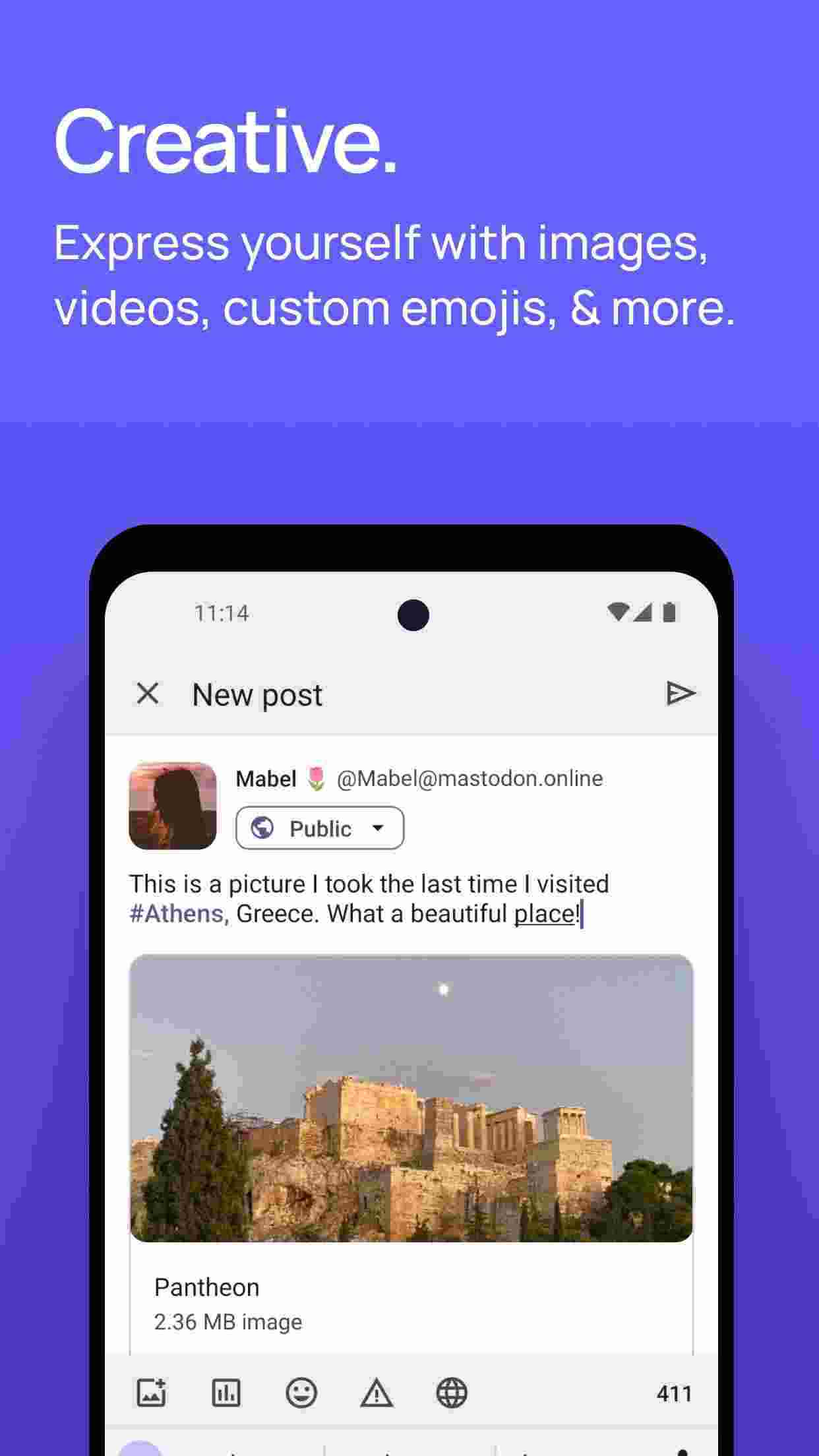 Mastodon screenshot