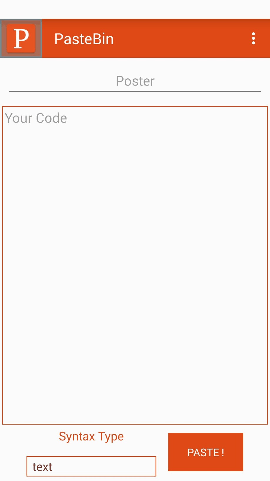 PasteBin screenshot