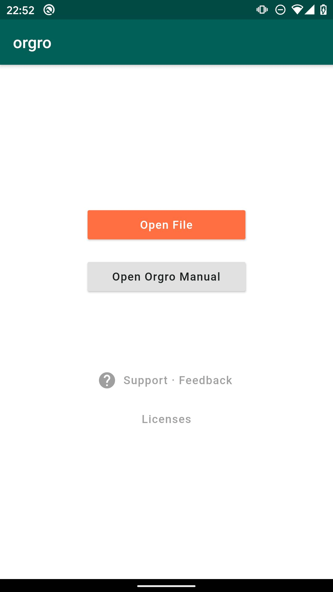 Orgro screenshot