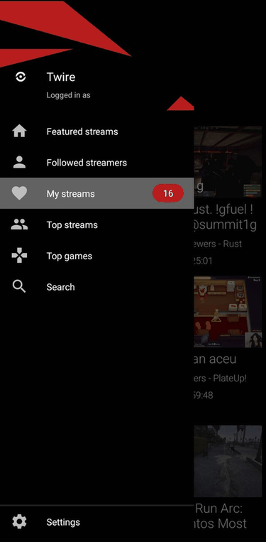 Twire screenshot
