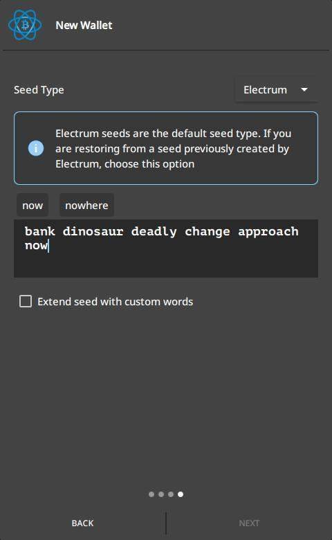 Electrum Bitcoin Wallet screenshot