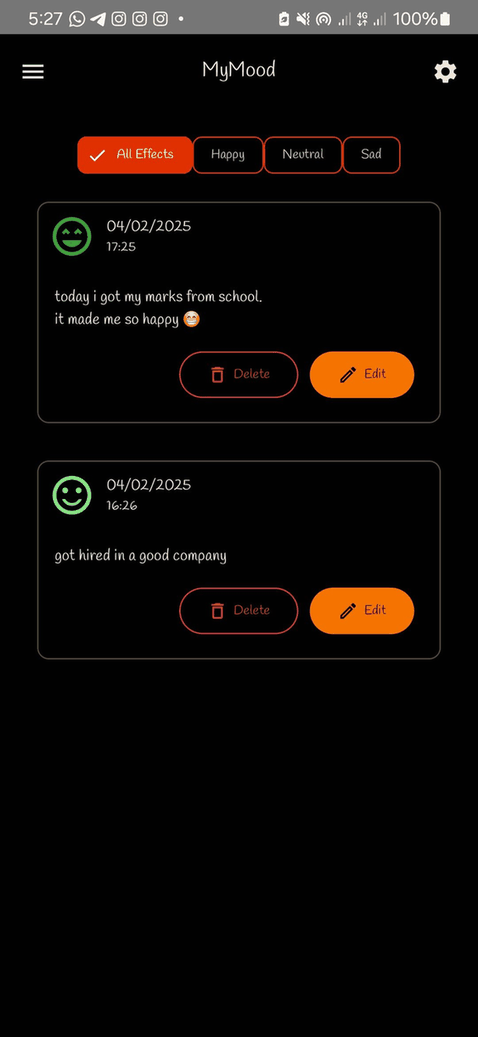 MyMood screenshot