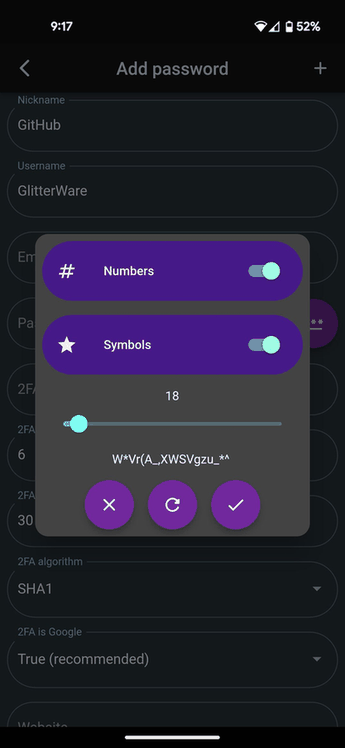 Passy screenshot