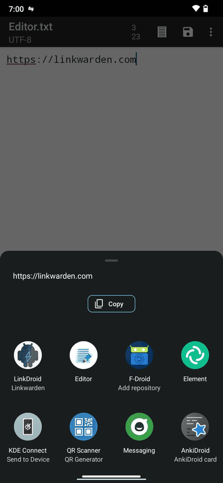 LinkDroid for Linkwarden screenshot