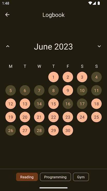 Habits screenshot