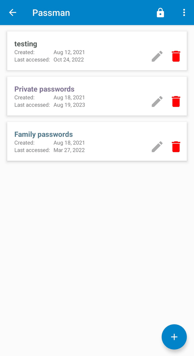 Passman screenshot