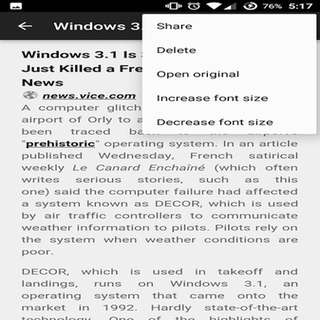 wallabag screenshot