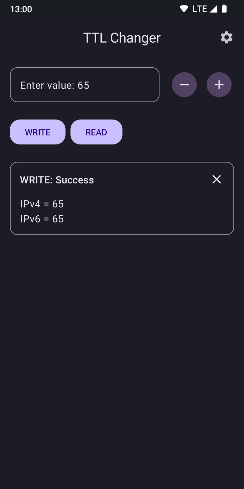 TTL Changer screenshot