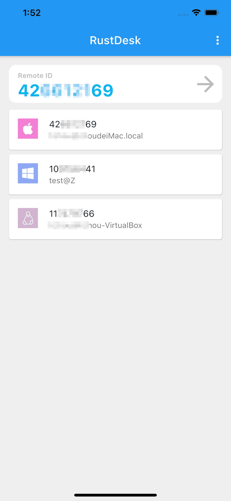 RustDesk screenshot
