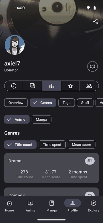 AniHyou screenshot