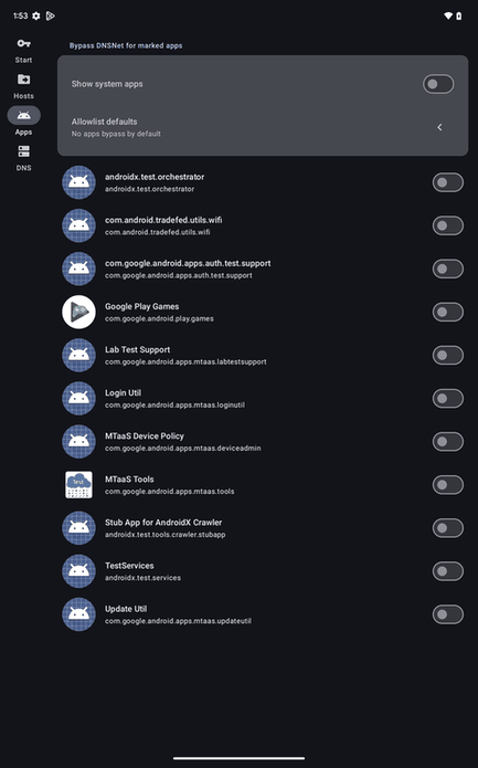 DNSNet screenshot