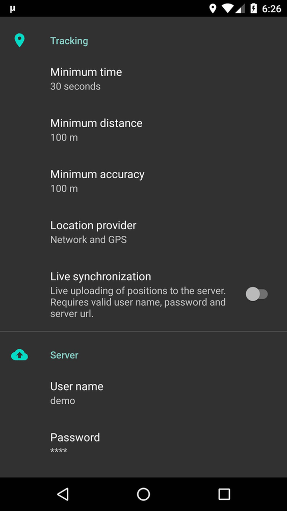 μlogger screenshot