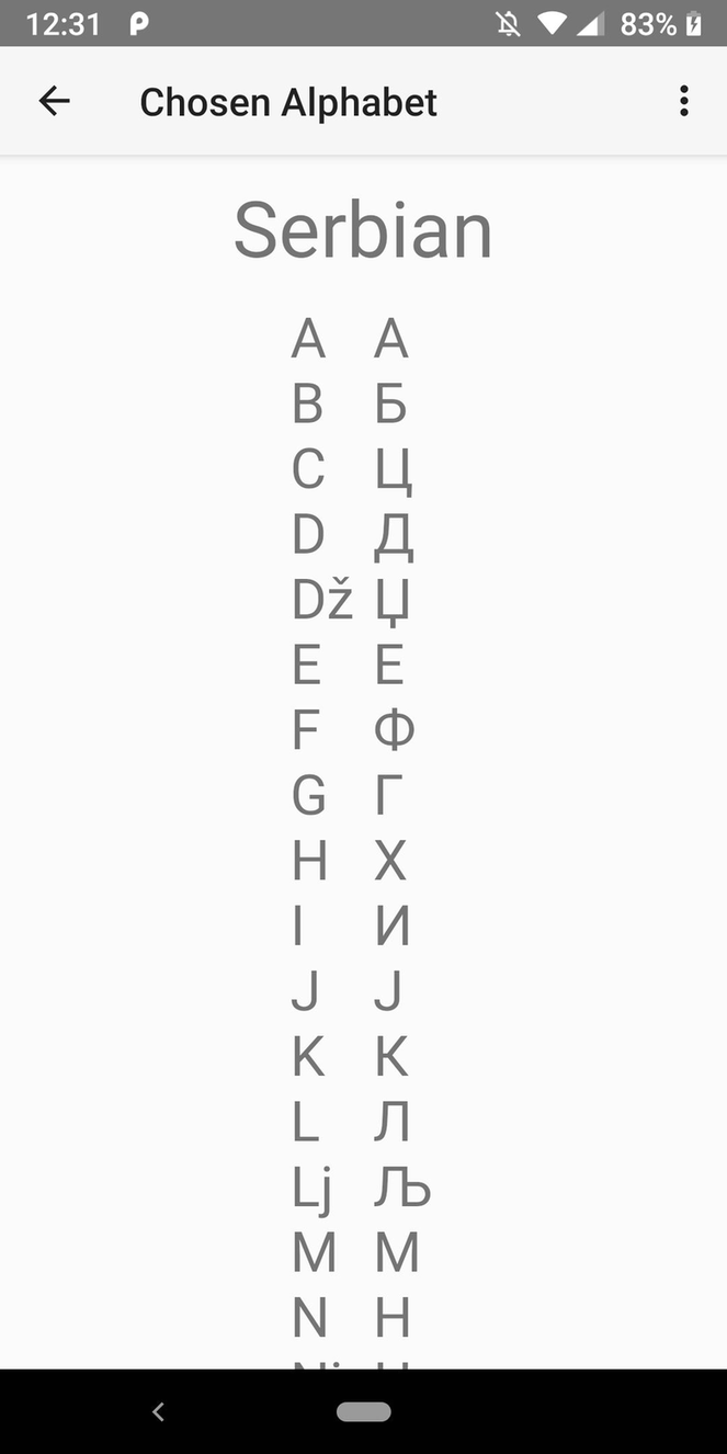 Cyrillic to Latin screenshot