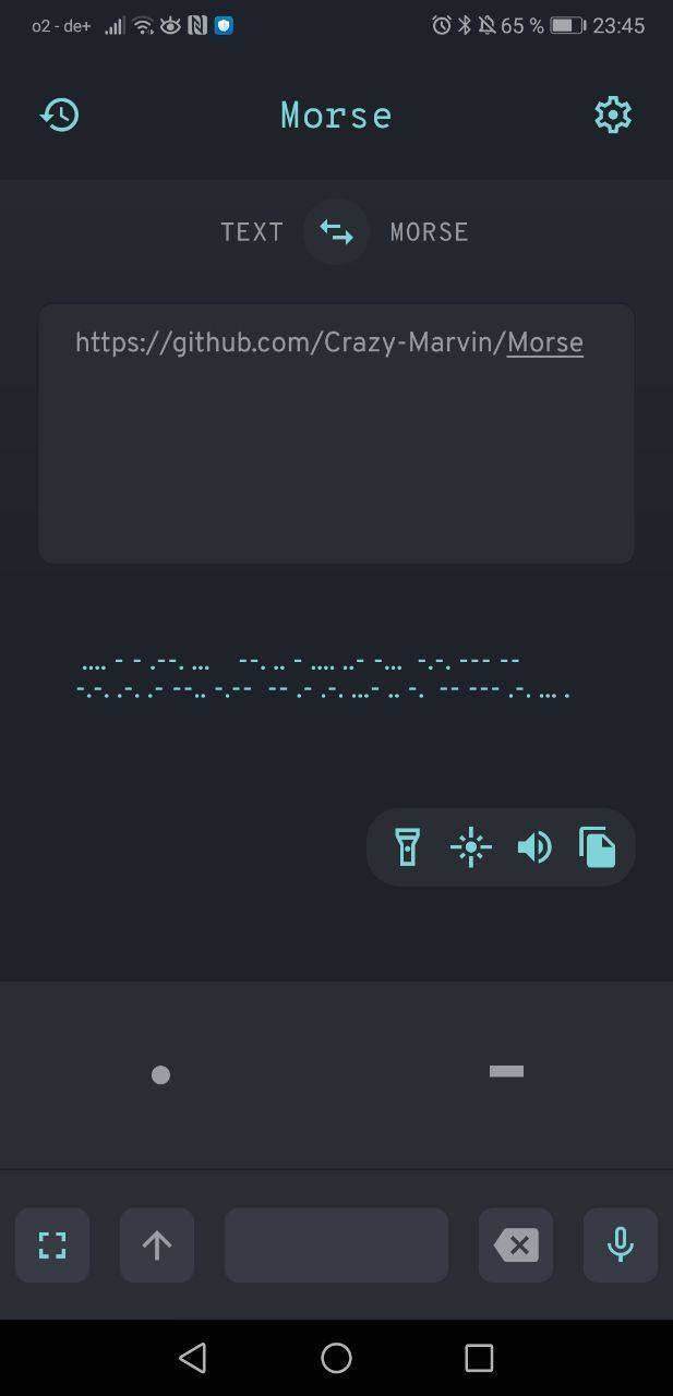 Morse screenshot