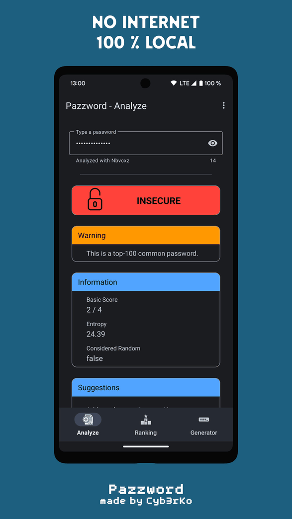 Pazzword screenshot