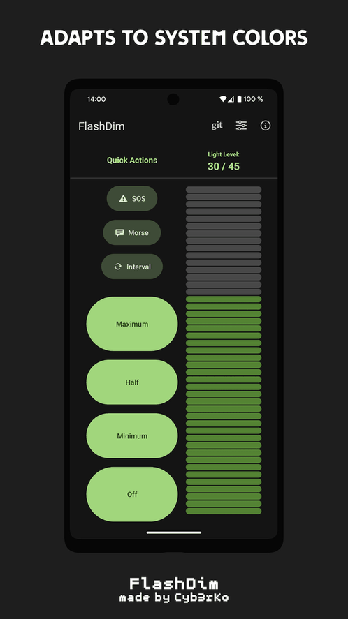 FlashDim screenshot