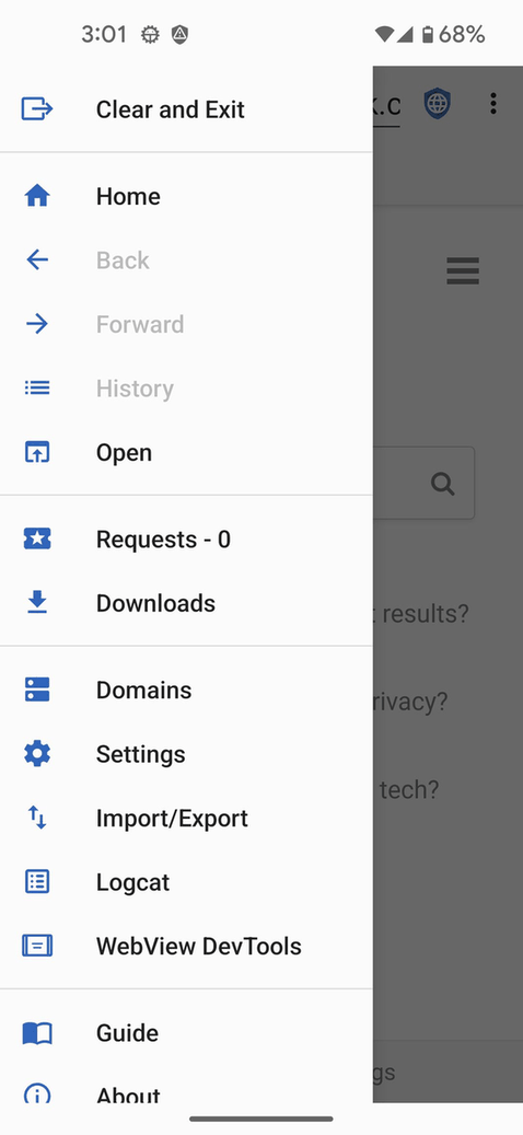 monocles browser screenshot