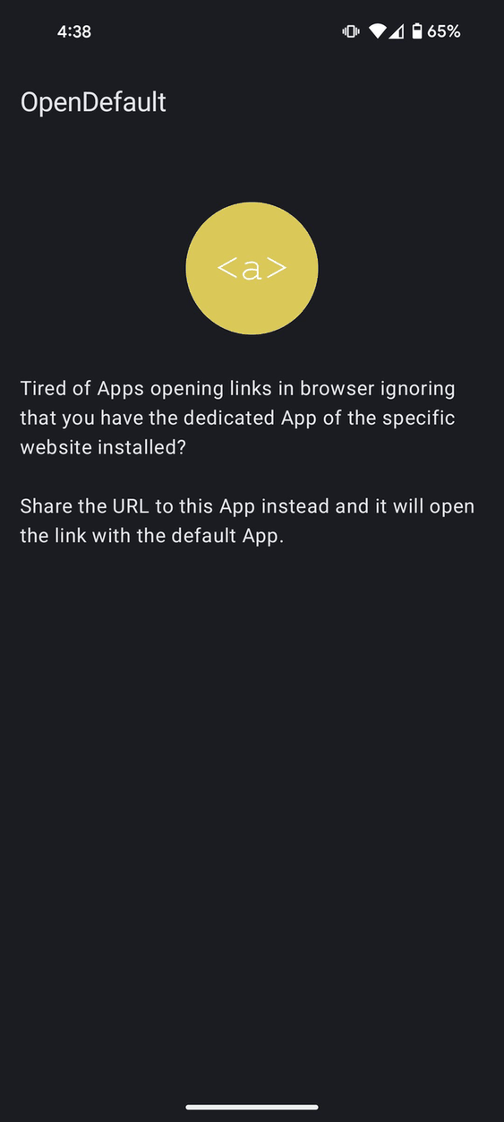 OpenDefault screenshot