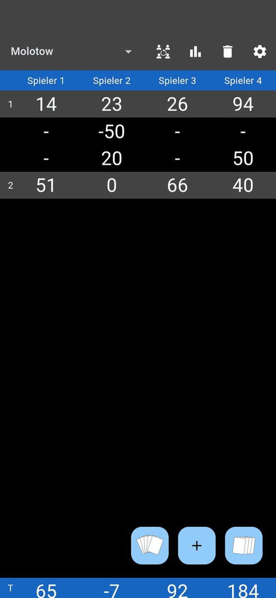Jass board screenshot