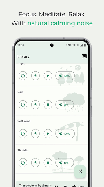 Noice: Natural calming noise screenshot