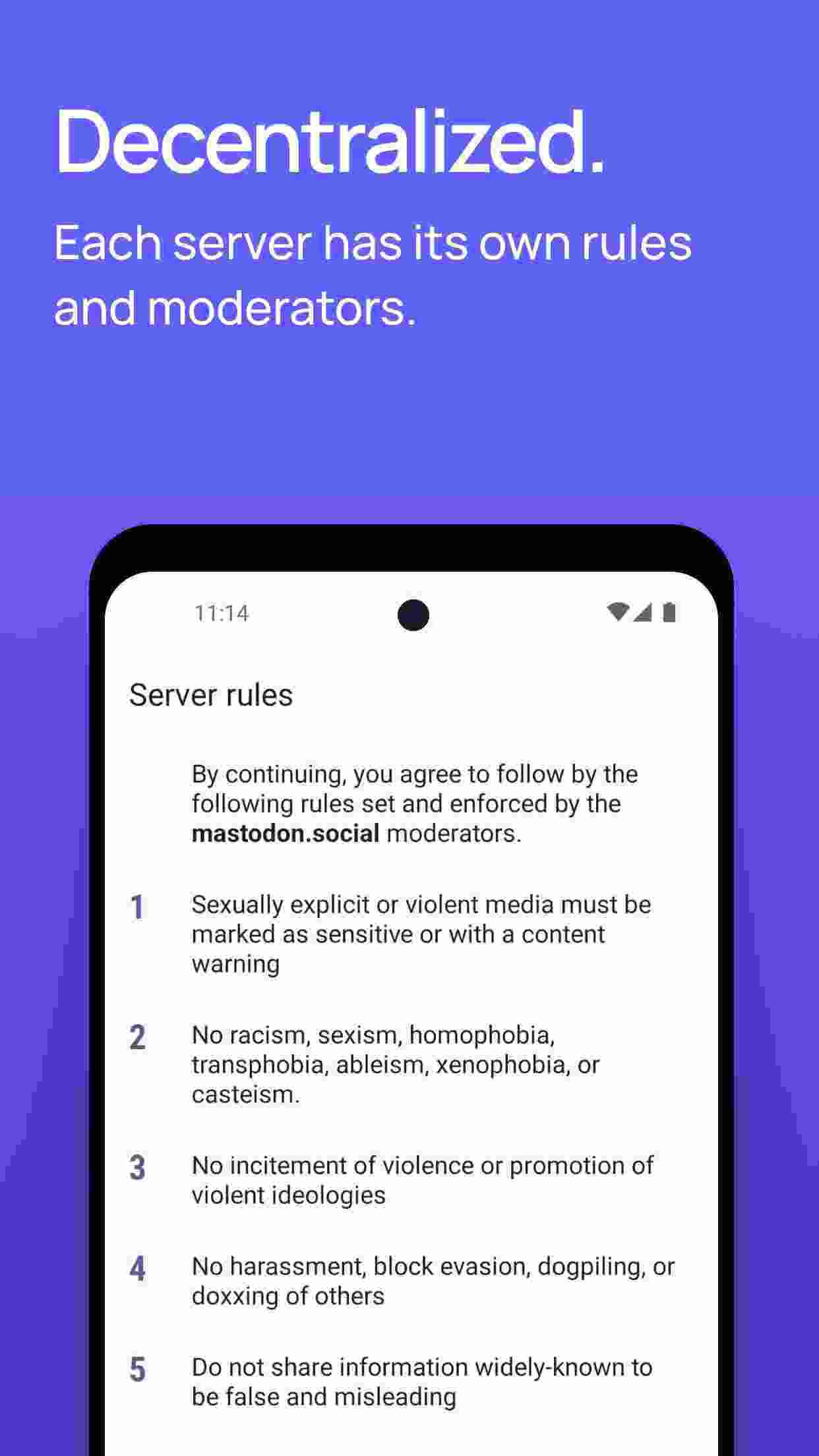 Mastodon screenshot