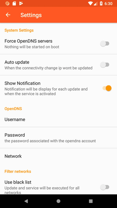 OpenDNS Updater screenshot