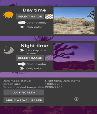 Dark Mode Live Wallpaper screenshot