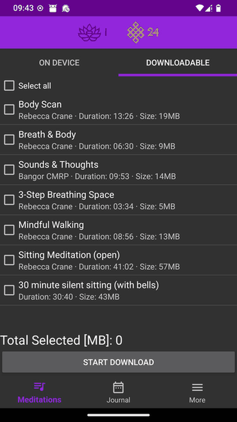Mindfulness Meditation screenshot