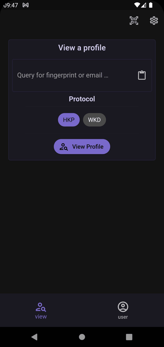 Keyoxide screenshot