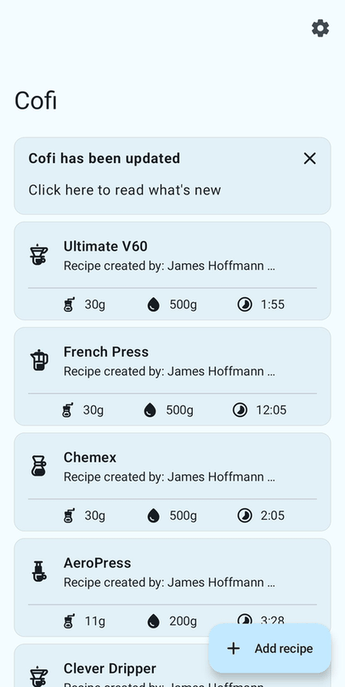 Cofi screenshot