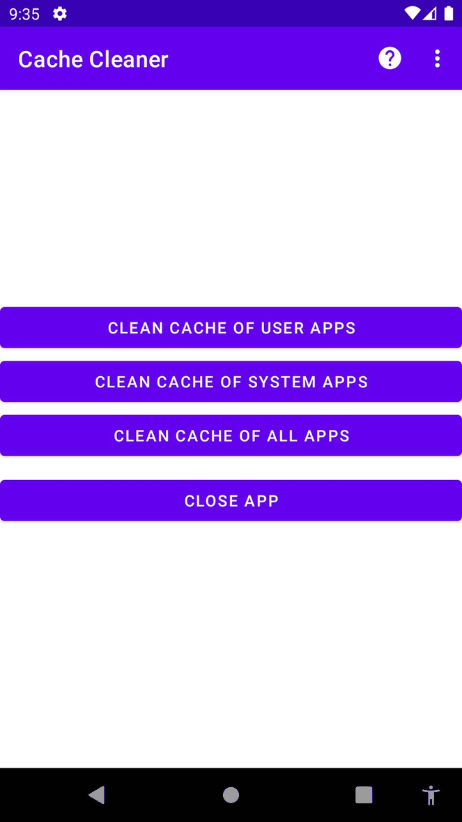 Cache Cleaner screenshot
