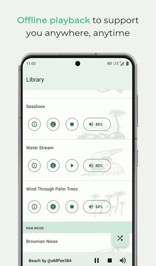 Noice: Natural calming noise screenshot
