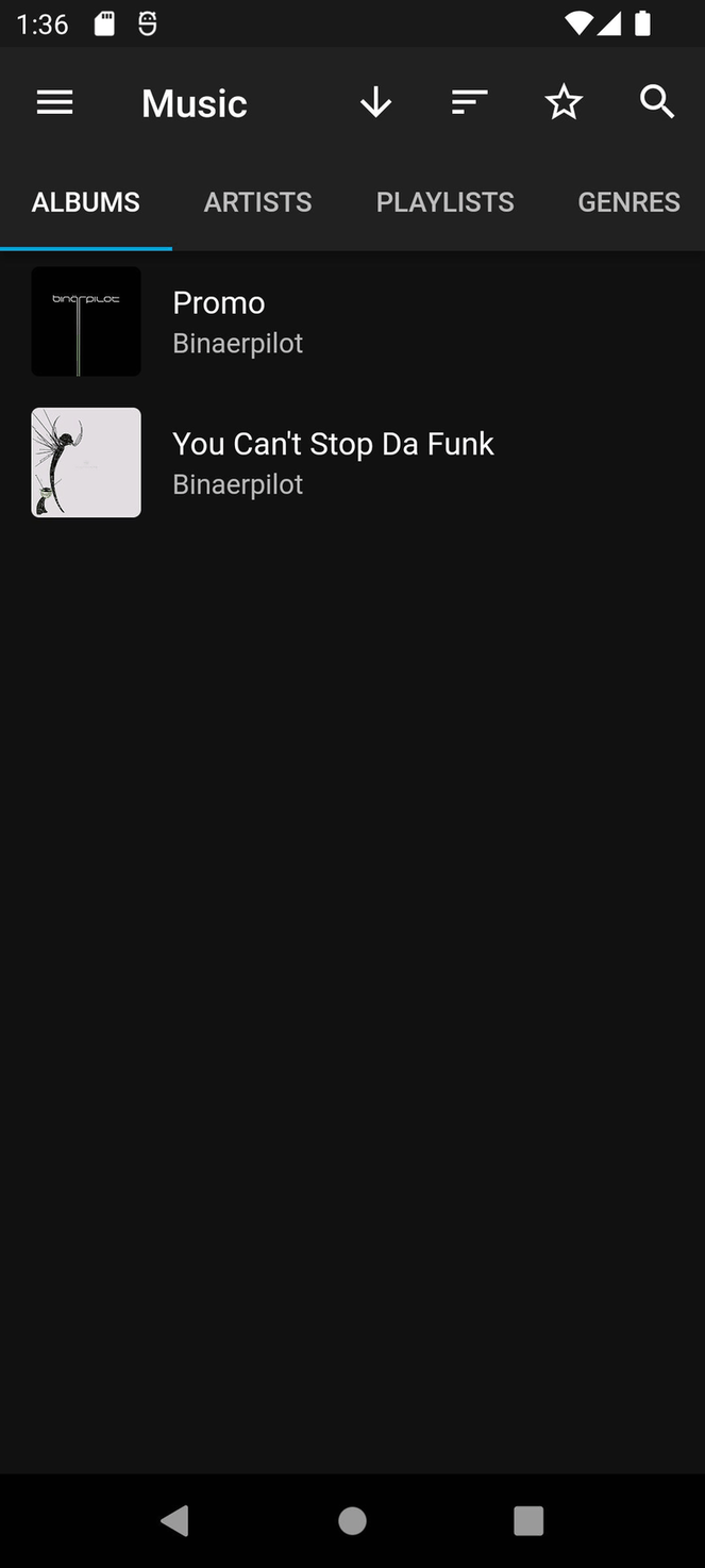 Finamp screenshot