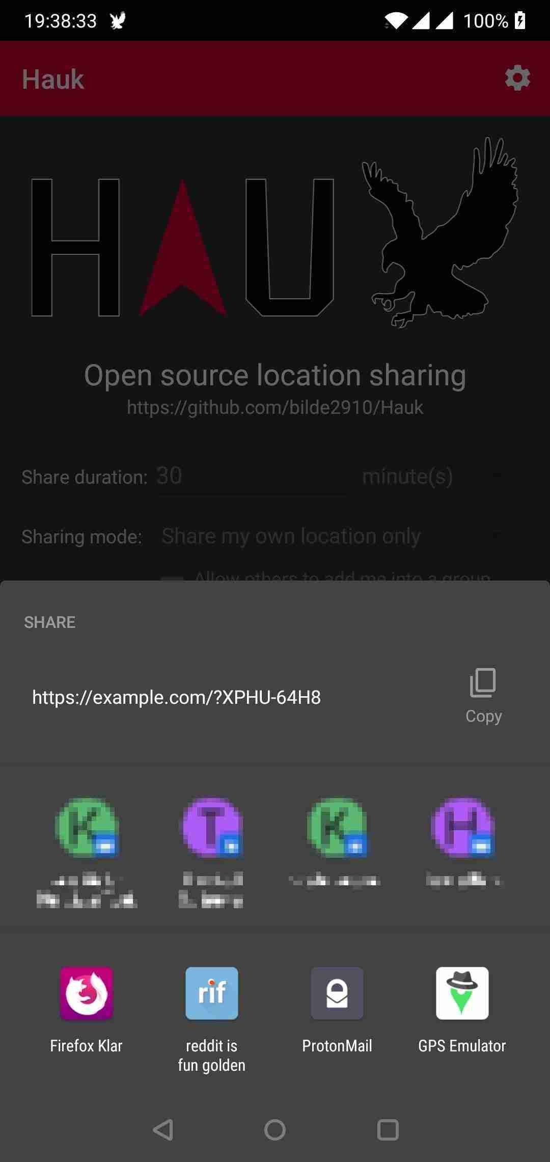 Hauk screenshot