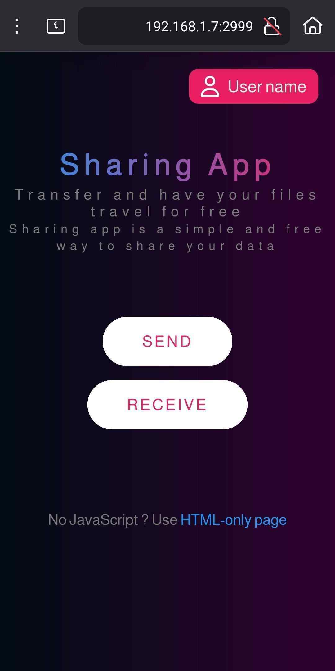 Sharing screenshot