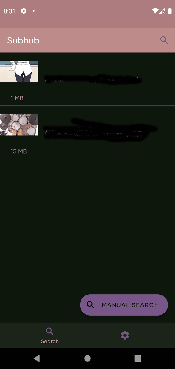SubHub screenshot