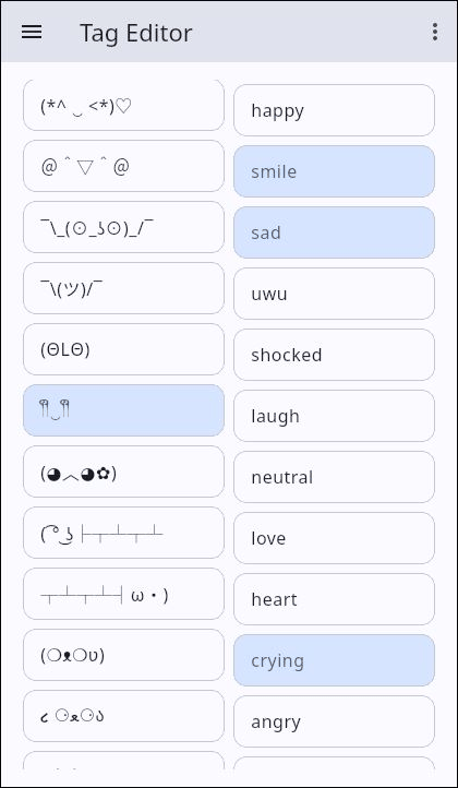 Emotic screenshot