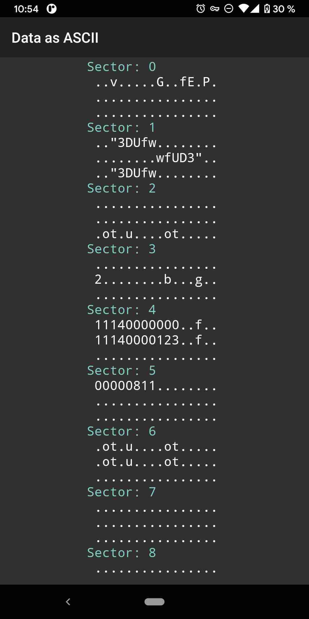 MIFARE Classic Tool screenshot