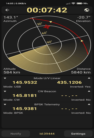 Look4Sat: Satellite tracker screenshot