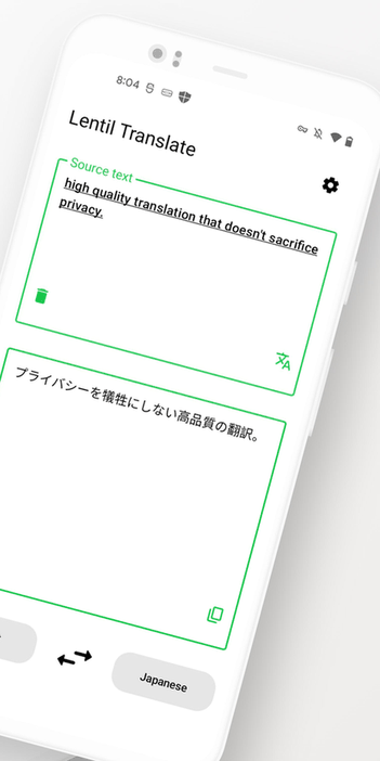 Lentil Translate screenshot