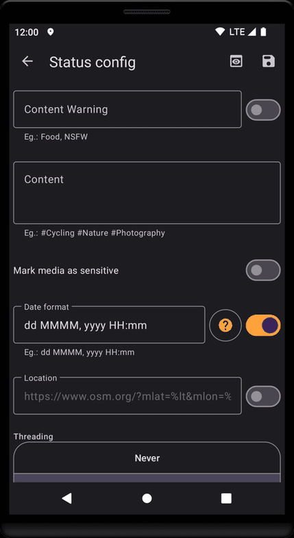 FediPhoto-Lineage screenshot