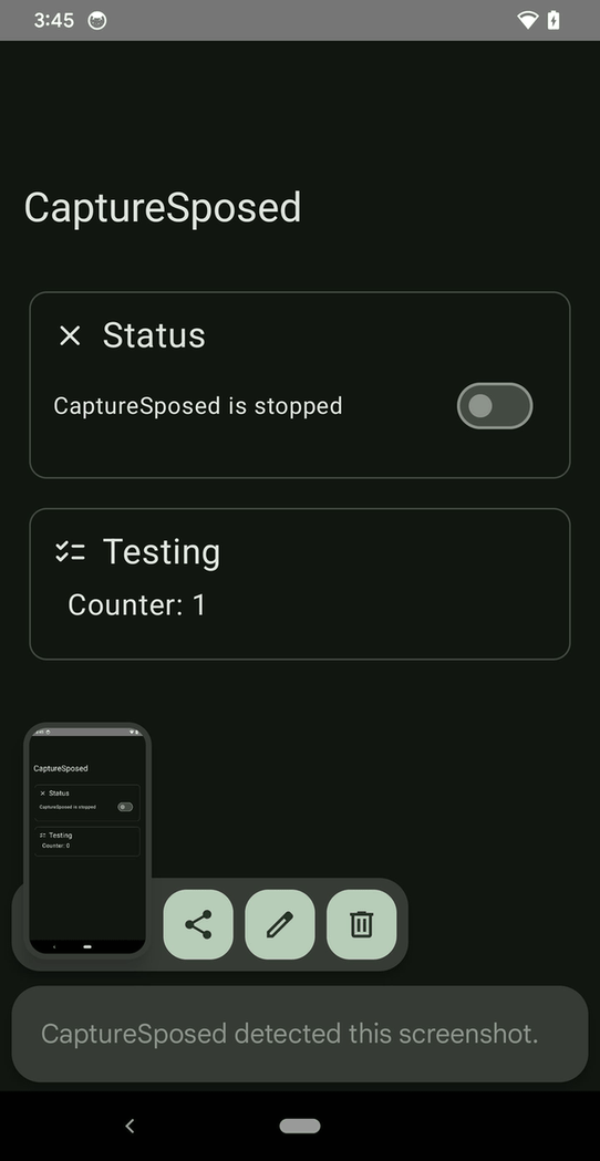 CaptureSposed screenshot