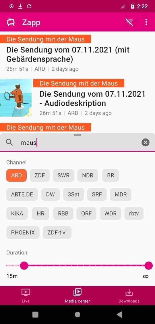 Zapp screenshot