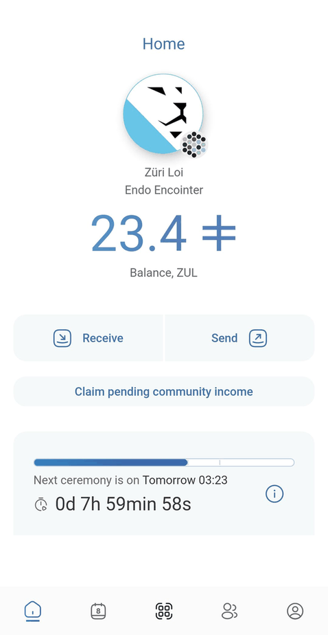 Encointer Wallet screenshot
