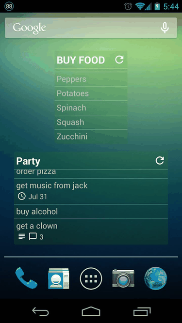 Widget for Trello™ screenshot