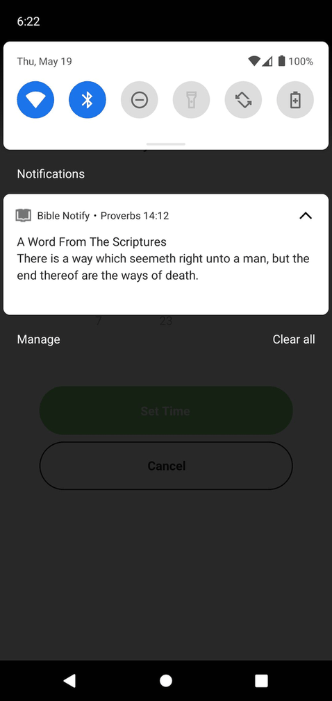 Bible Notify screenshot