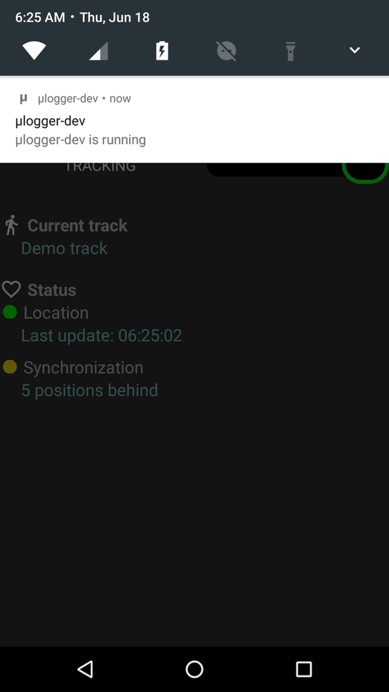 μlogger screenshot