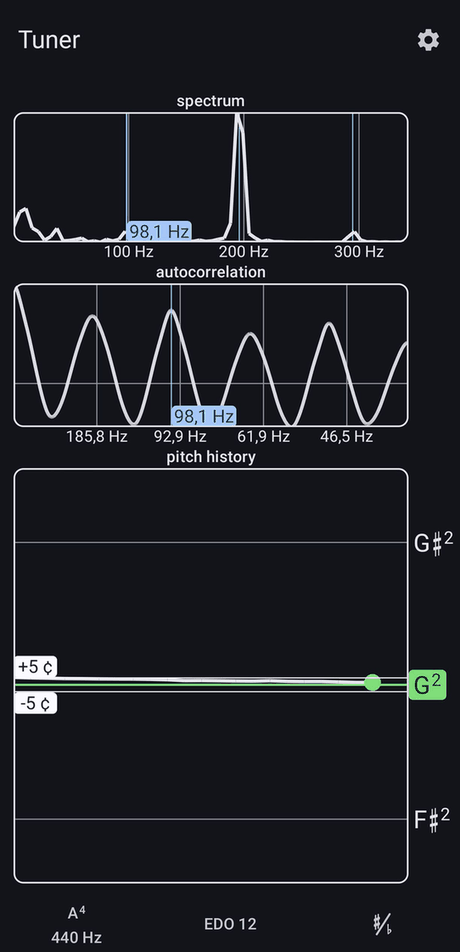 Tuner screenshot