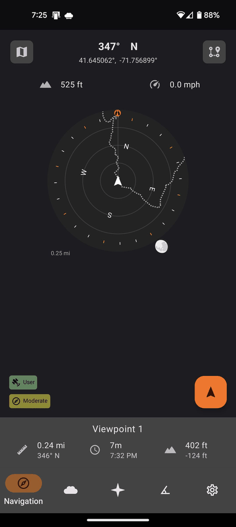 Trail Sense screenshot